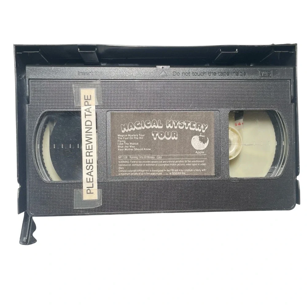 The Beatles Magical Mystery Tour VHS‎ Tape Clamshell  Apple Hi-Fi Digital Stereo